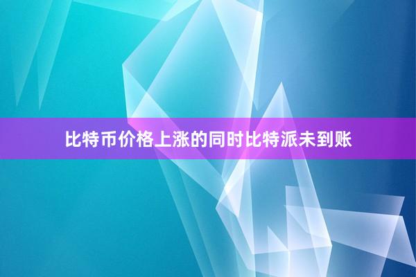 比特币价格上涨的同时比特派未到账