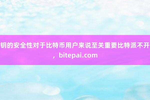 私钥的安全性对于比特币用户来说至关重要比特派不开源，bitepai.com