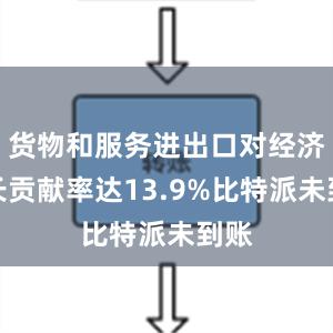 货物和服务进出口对经济增长贡献率达13.9%比特派未到账